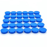 Magnetron per lavagne, 30 pezzi forti magneti per frigorifero, magneti per frigorifero, magneti minimi, piccoli magneti rotondi, magneti per lavagna, per lavagne, pareti magnetiche, uffici (blu)
