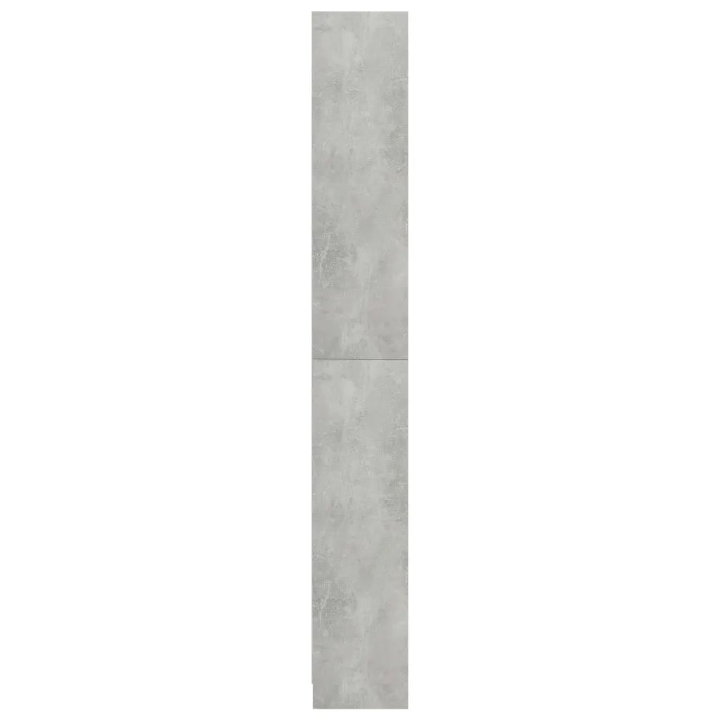 Libreria 5 Ripiani Grigio Cemento 80x24x175cm Legno Multistrato 800922