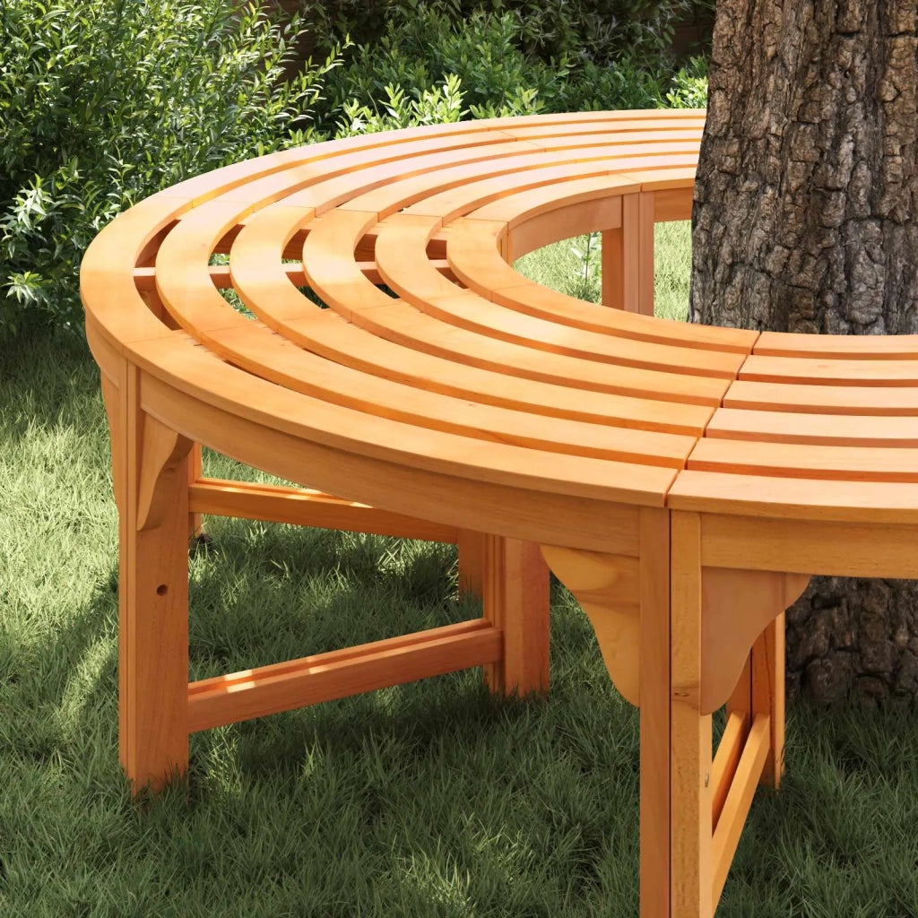 Panchina per Alberi 2 pcs Naturale 160 x 80 x 45cm 3324835