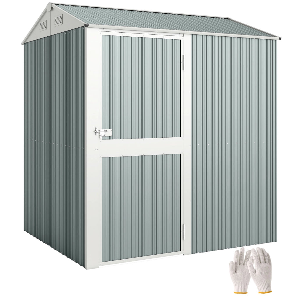 Casetta da giardino in metallo ¨C Minimal ¨C antracite 209x177x236 cm