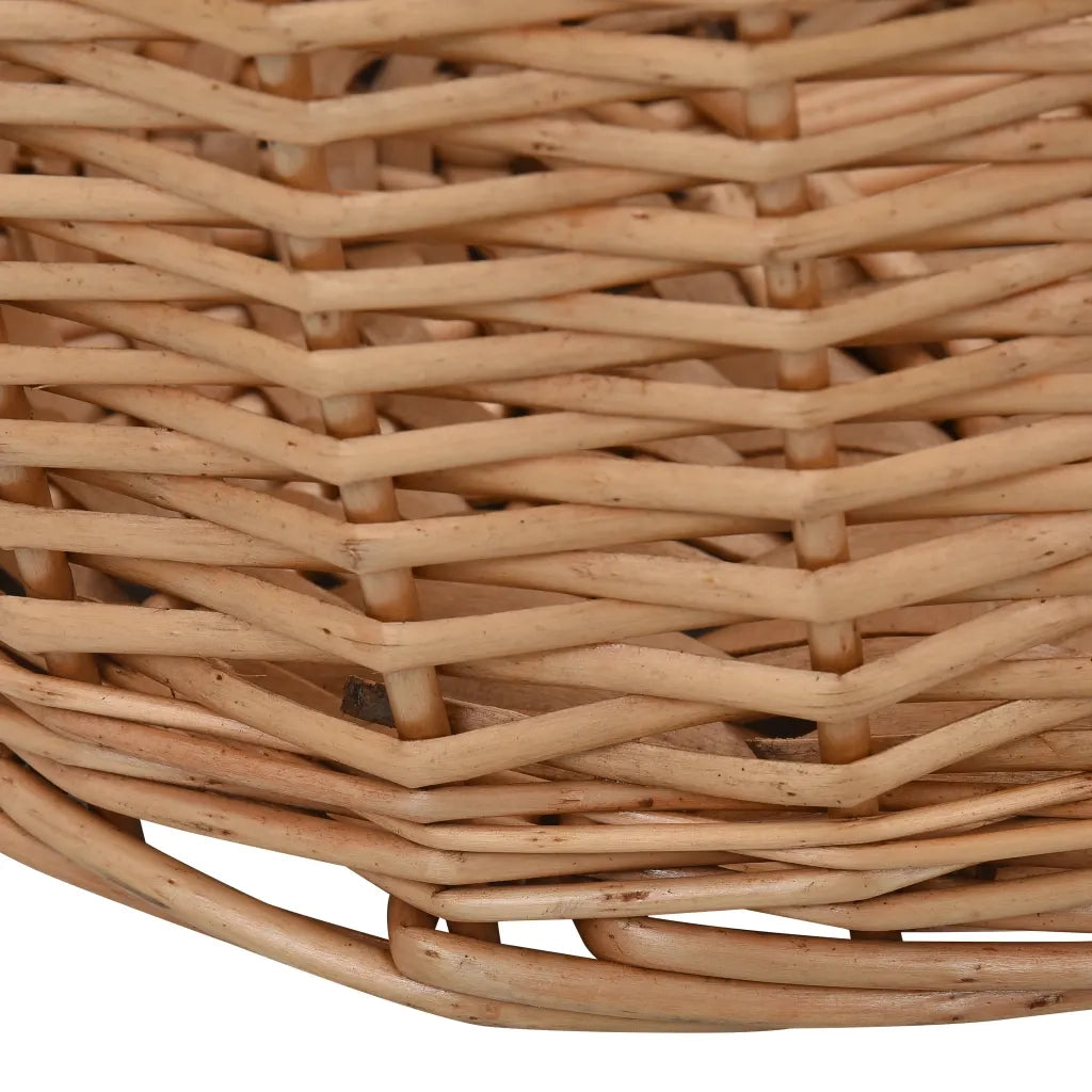 Cesta per Legna con Maniglie 78x54x34cm Salice Naturale 286983
