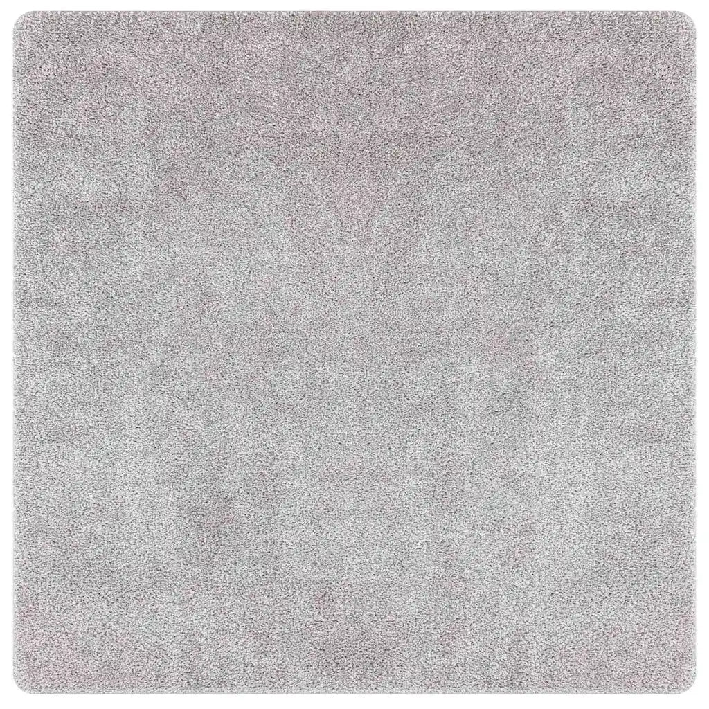 Tappeto Shaggy Antiscivolo Grigio 200 x 200 cm PP 4019778