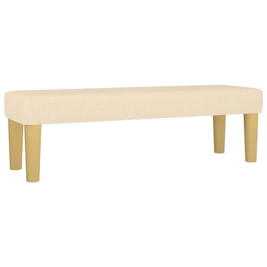 Giroletto a Molle con Materasso Crema 140x19 cm in Tessuto 3137394