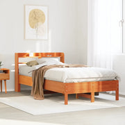 Letto senza Materasso Marrone Cera 120x200 cm in Legno di Pino 3306893