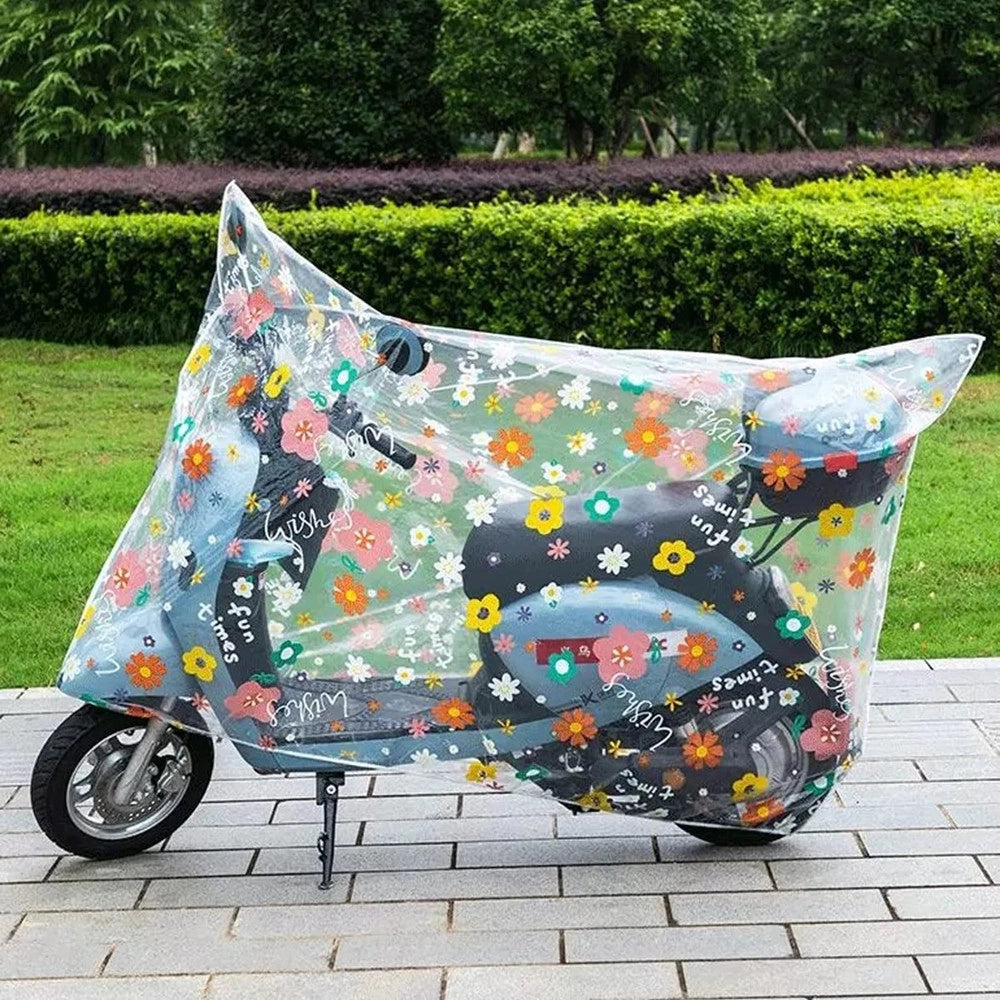 Trade Shop - Telo Copri Motorino Moto Bici Impermeabile Resistente Antipioggia Neve Polvere 220x120cm -