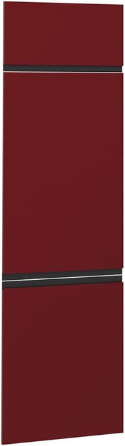 Frontale cucina R-Line, Rosso, 59.6 x 196 cm frontale del mobile per mobile per frigorifero, adatto per armadi da cucina R-Line per un montaggio semplice