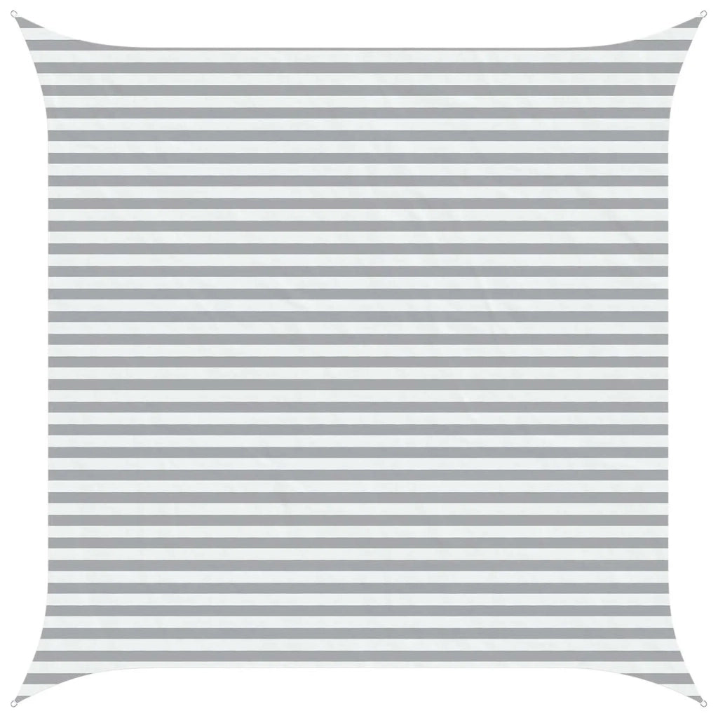 Vela da ombra solare Grigio chiaro e bianco 4 x 4 m