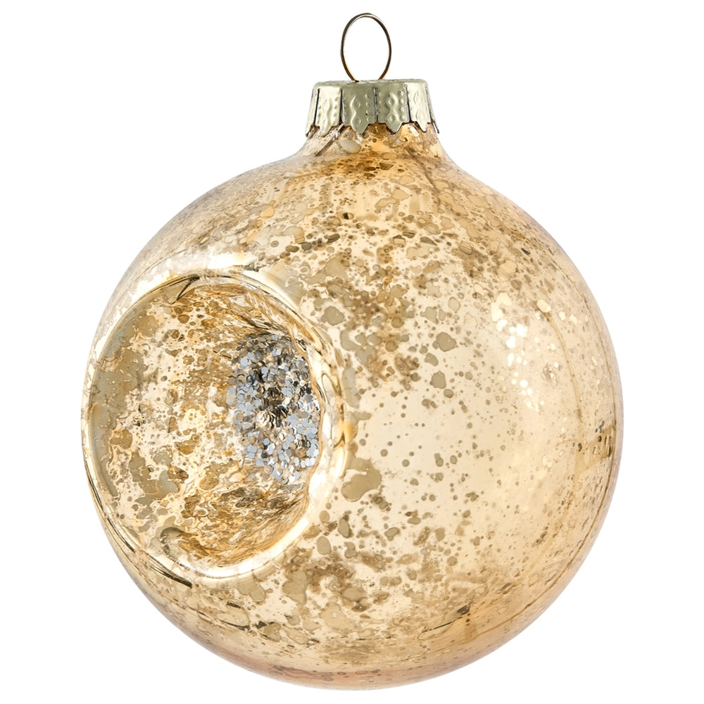 Set di 50 palline di Natale in vetro da appendere all'albero di Natale in stile tradizionale glamour rosso e oro