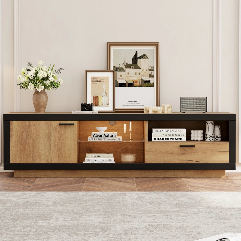Mobile TV moderno con illuminazione LED e vano contenitore
