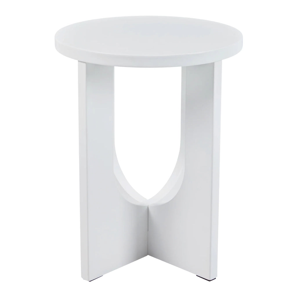Tavolino laterale 50 x 40 cm MDF bianco 03_0010923