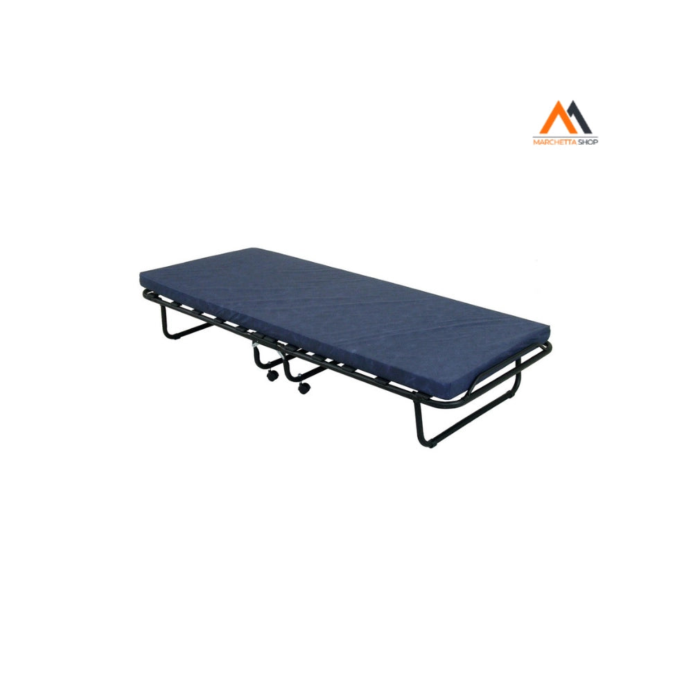 LETTO PIEGHEVOLE CON MATERASSO cm. 80x190 col. Nero