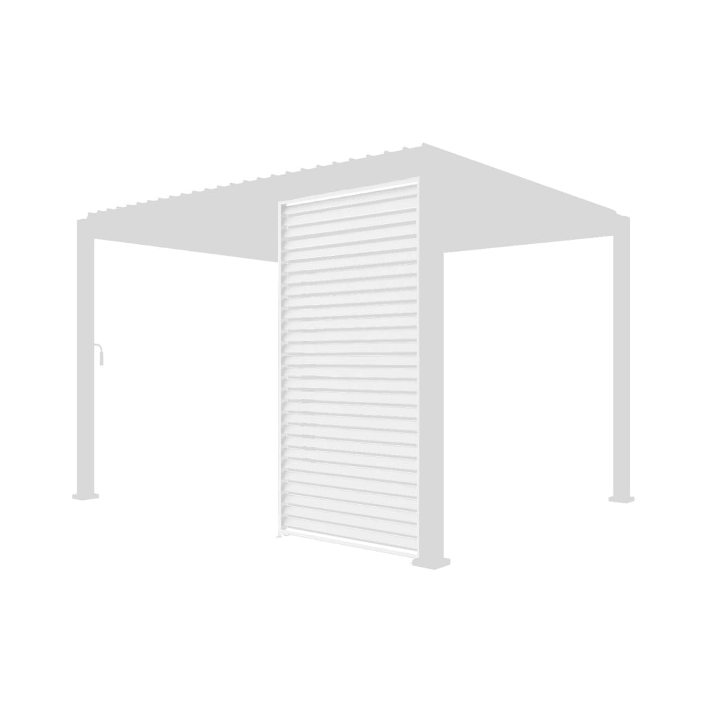 Persiana in alluminio da 1.3m per pergola a lamelle triomphe, bianco