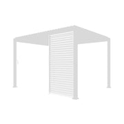 Persiana in alluminio da 1.3m per pergola a lamelle triomphe, bianco