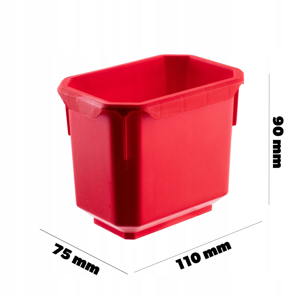 Set di 6 contenitori organizer in plastica KADAX per officina.