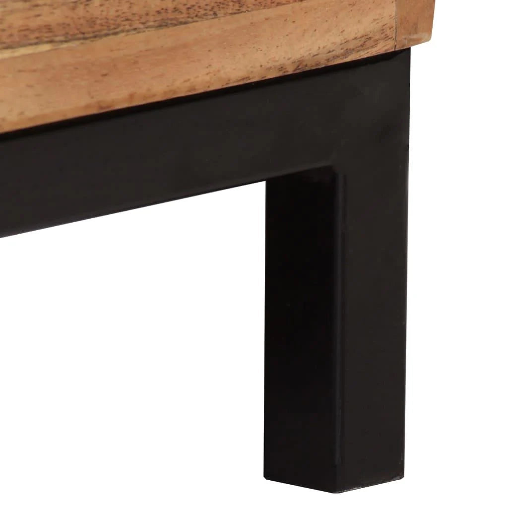 Buffet credenza mobiletto consolle mobile contenitore legno massello di acacia 76 cm marrone 4402190