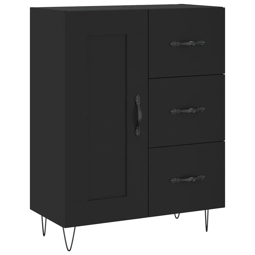 Credenza Nera 69,5x34x90 cm in Legno Multistratocod mxl 103187