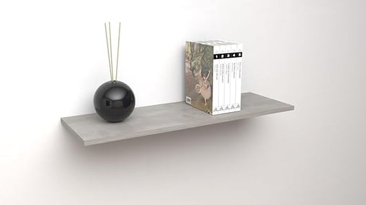 Mensole da Muro classiche in Legno nobilitato spessore 1.8 cm 80x50 Cemento