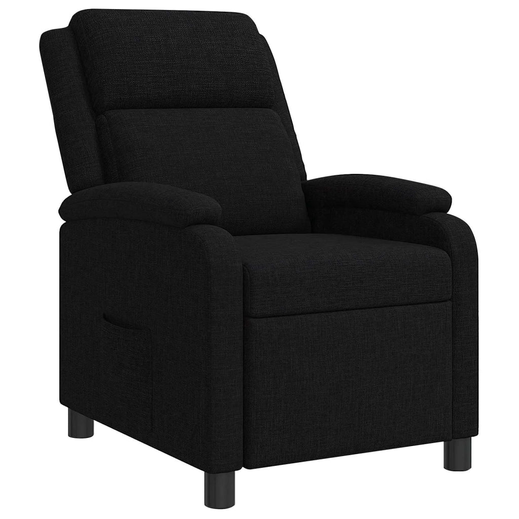 Divano Sedia-Poltrona reclinabile Nero Tessuto 947010