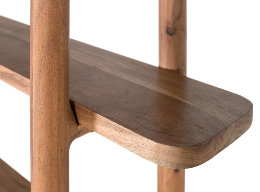Libreria realizzata a mano in legno di acacia 110 cm