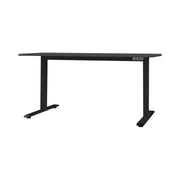 Scrivania elettrica OFFIX nera opaca 140 cm regolabile in altezza – Piano in MDF e gambe metalliche