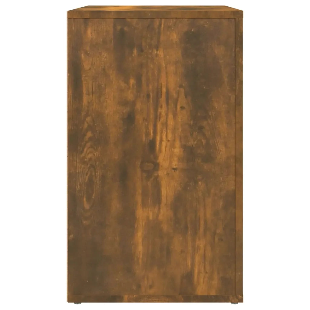 Comodino Rovere Fumo 50x36x60 cm Legno Multistrato 816733