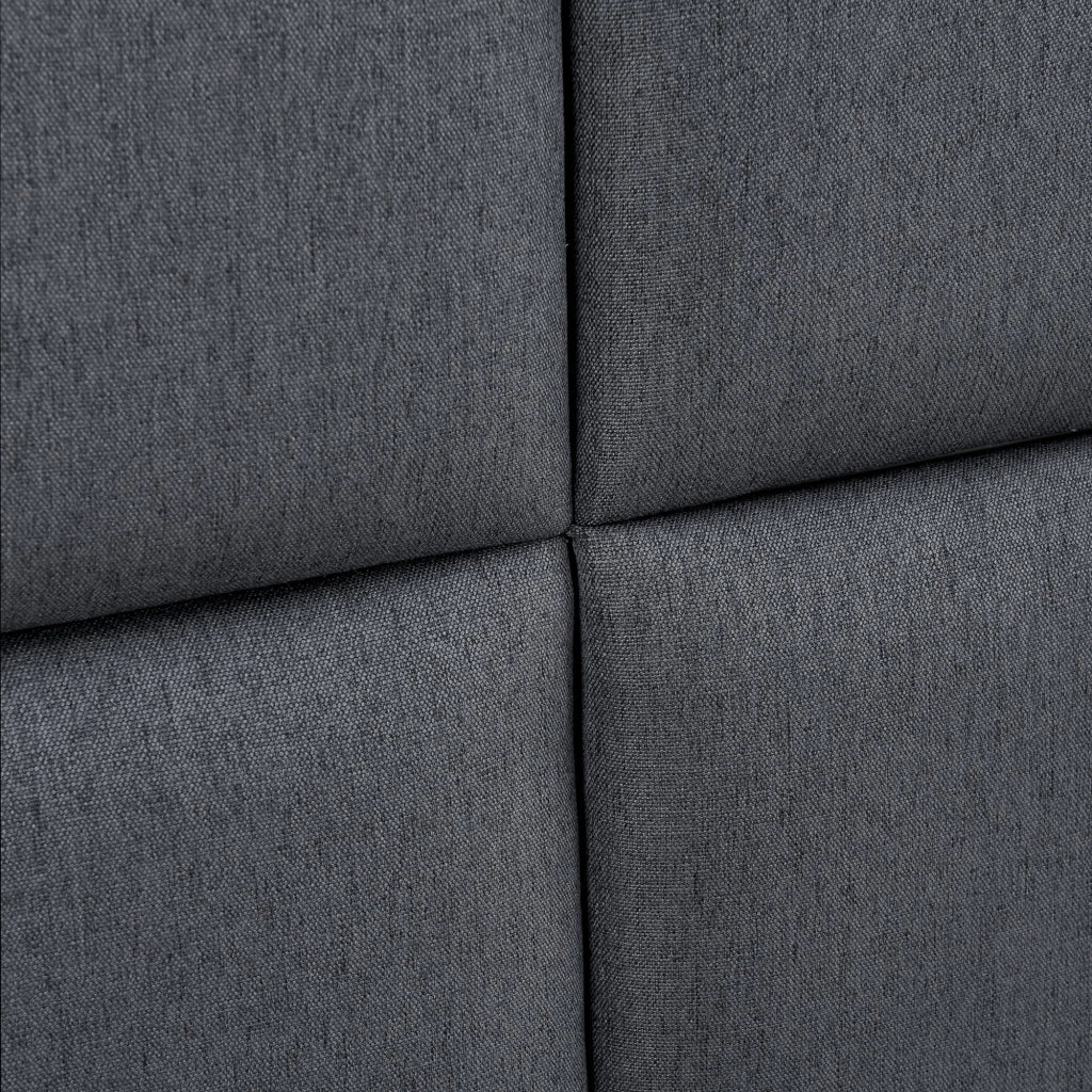 Set di 4 cuscini da parete in tessuto 30 x 30 cm grigio scuro 03_0010643