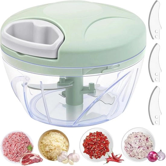 Snidolo per verdure manuale - Multifunzionale motosegatore per ui, aglio, carne e altro - 500 ml