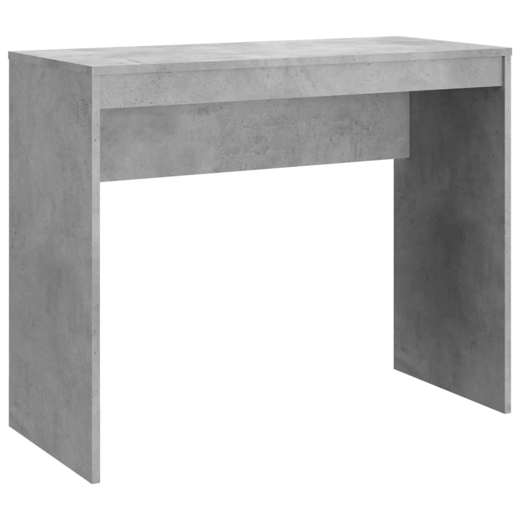 Scrivania-Scrivanie per ufficio e studio-Scrittoio Grigio Cemento 90x40x72 cm in Legno Multistrato