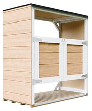 Ricovero per bidoni da giardino 2x240L TIMBELA M980A-HARVEST HONEY