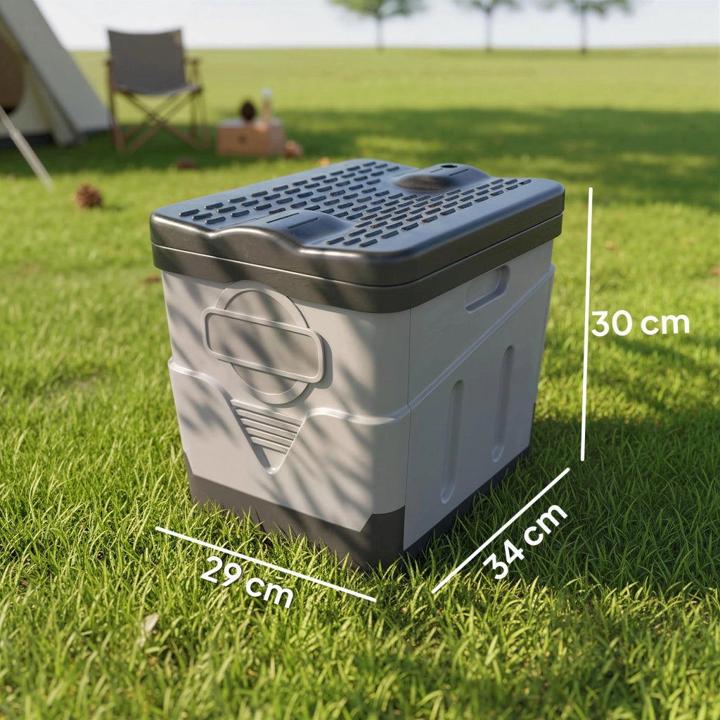 WC Portatile PP con Agente Solidificante e Sacchetti ¨C Zephmum ¨C Grigio Scuro