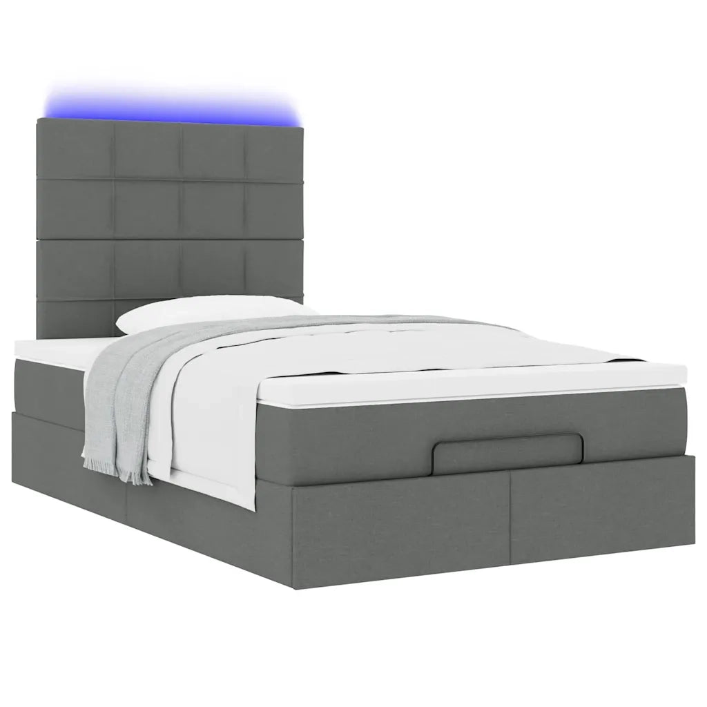 Struttura Letto Pouf con Materasso 80x200 cm in Tessuto 3313990