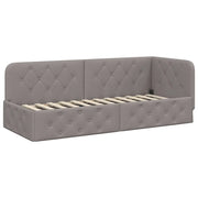 Letto singolo | Letto per adulti | Cornice del letto ad angolo Talpa 80 x 200 cm Tessuto