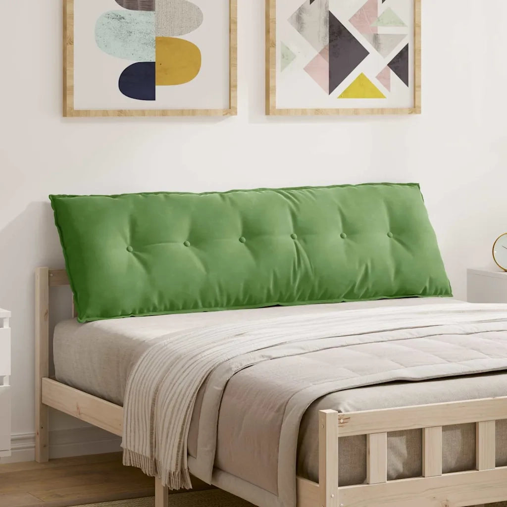 Cuscino per Schiena Verde chiaro 160 x 50 cm Tessuto in Cords