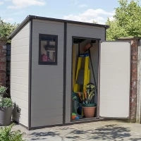Casetta da Giardino Manor 6x4 Pent, Beige, 183,5 X 111 X 200,5 h