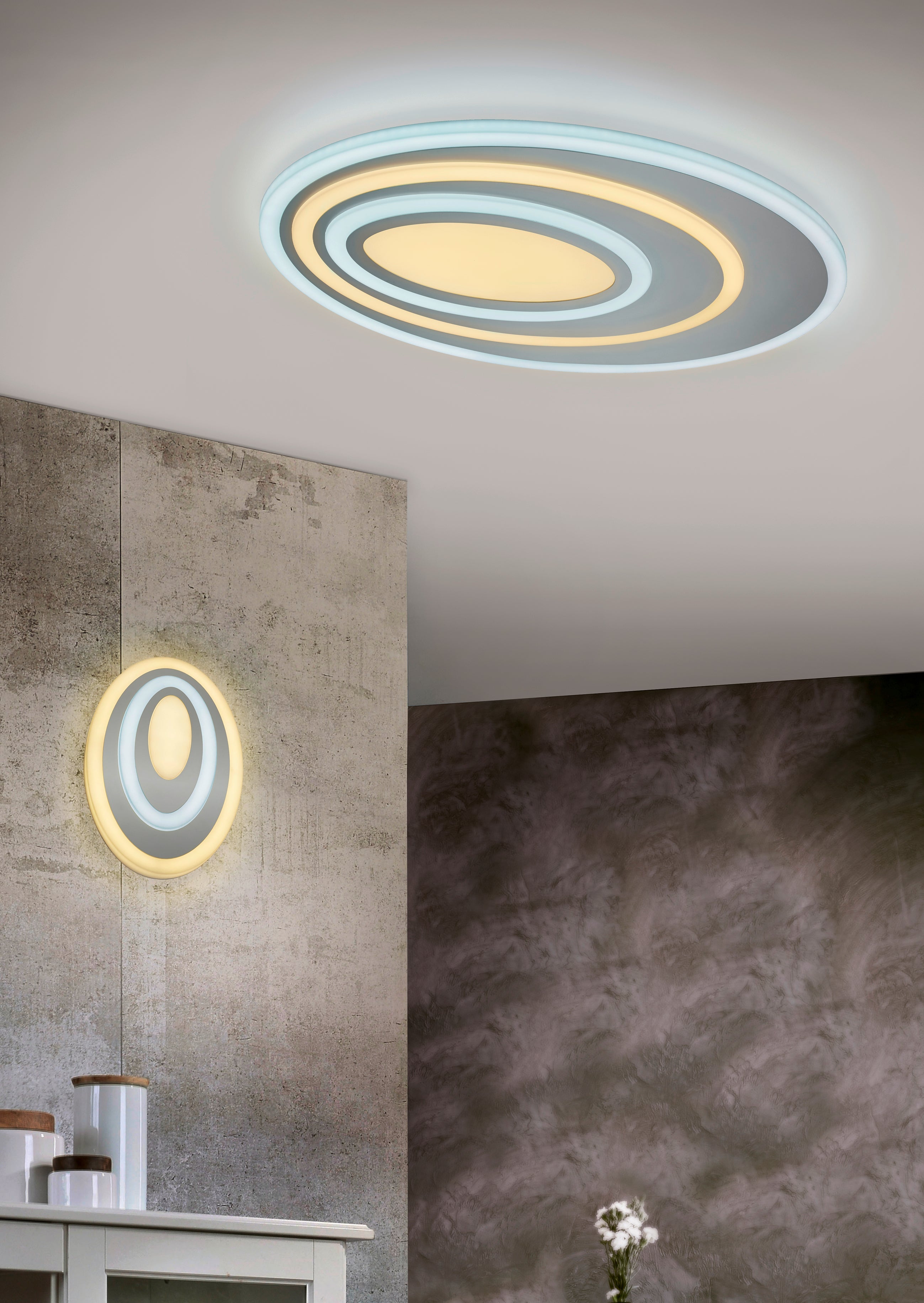 Applique da Interno a LED in Plastica Bianco