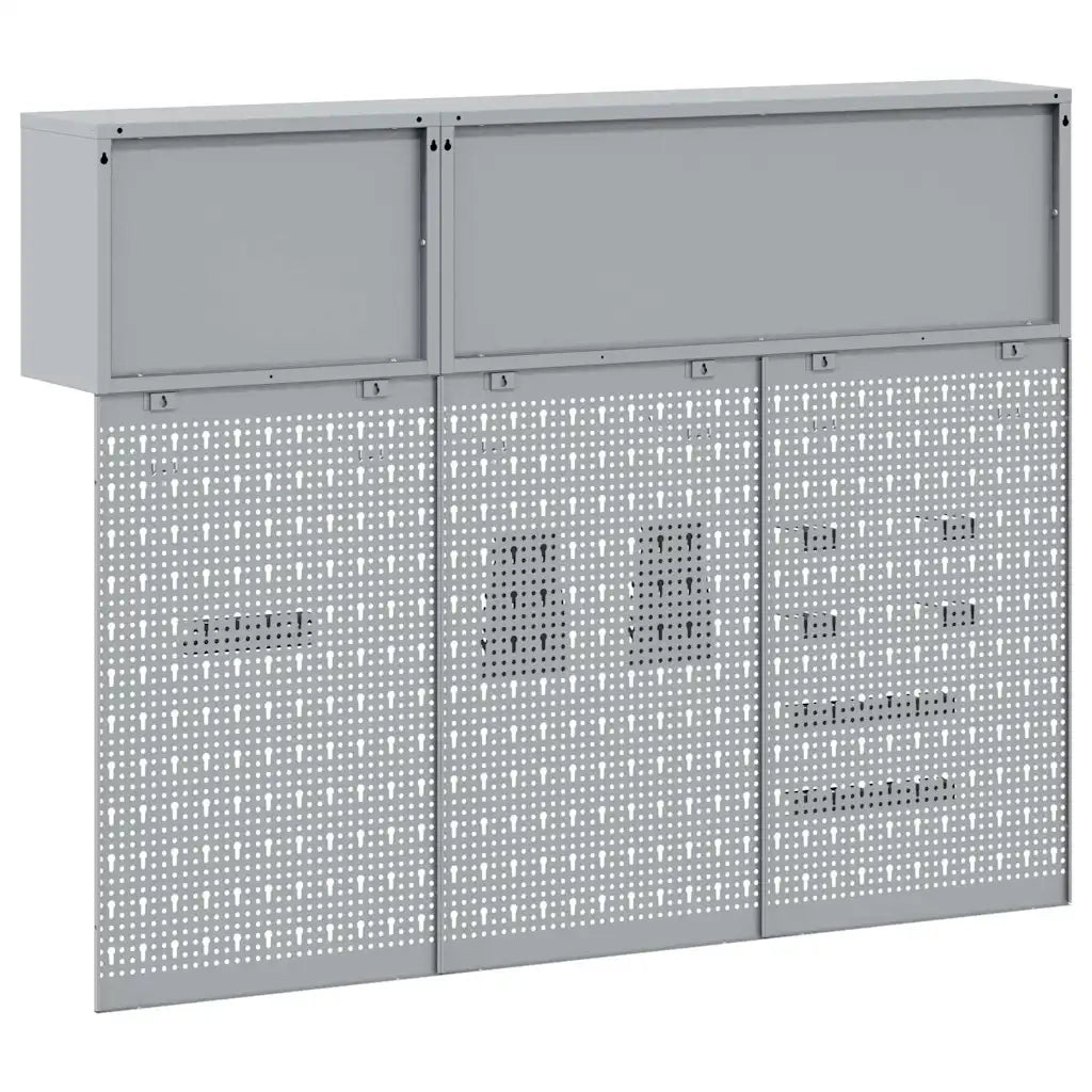 Set di armadi per attrezzi con lo scaffale 5 pcs Nero 3321412