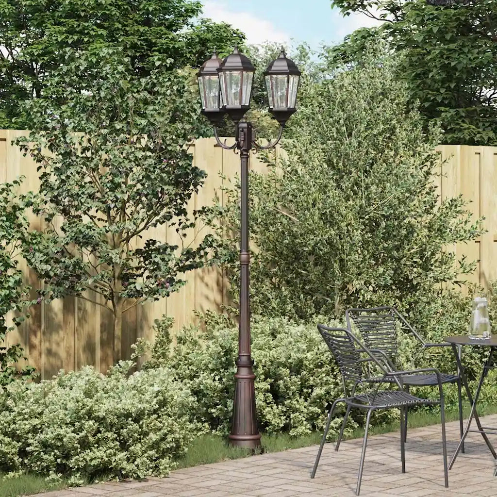 Luce da Giardino Bronzo 61 x 53 x 235 cm Alluminio e vetro CFW5200311