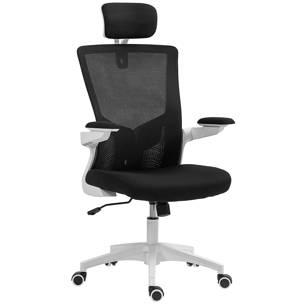 Sedia da ufficio ergonomica ¨C Minimal ¨C nero, accoudoirs reclinabili, schienale regolabile, 60x63x120cm