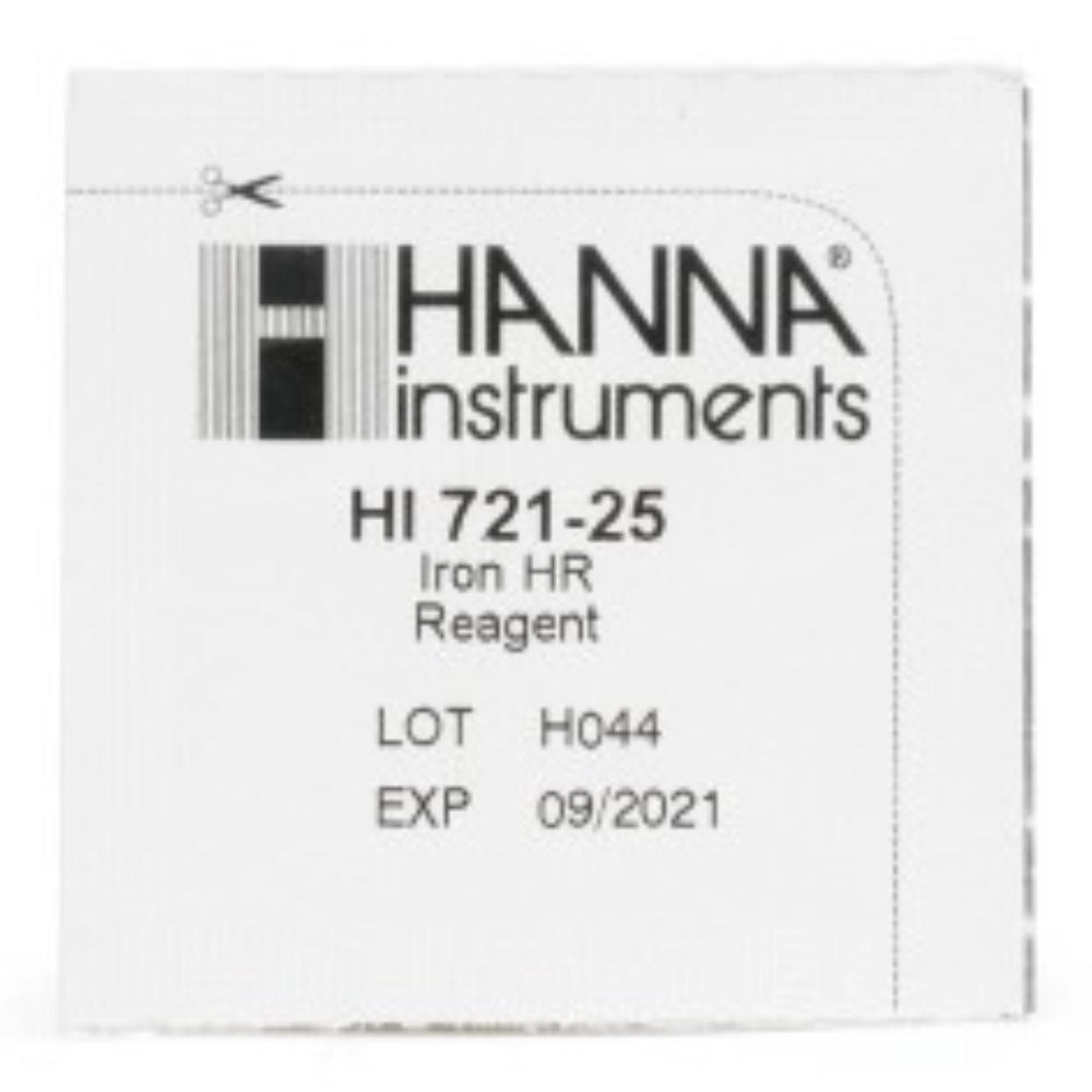 Hanna Instrument Hi-721-250  Reagenti Ferro per Fotometro Modello HI-721 - 25 Reagenti