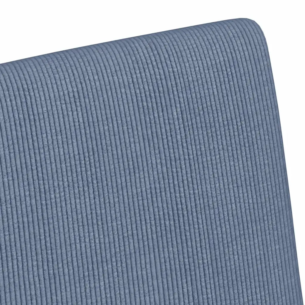 Sedie da Pranzo con Ruote con ruote 2 pcs Blu 57 x 66 x 94 cm 42017804