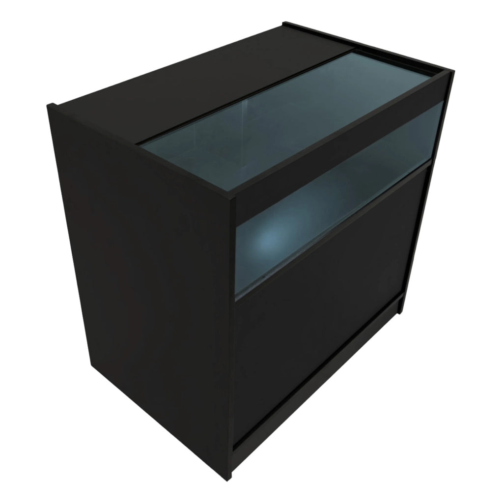 Set Banconi Nero Europa LED B900 C900 LM60 TB60 con Serrature e Vetrina