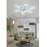 Trade Shop - Plafoniera Led 59 Watt Lampada Moderna Bianca A Luce Fredda Calda Naturale C15 - -bianco Freddo      -