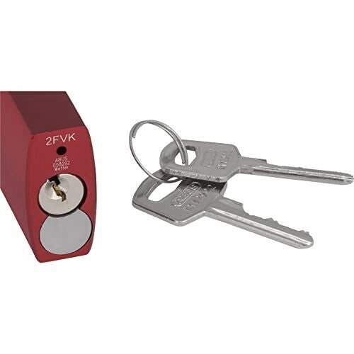 ABUS 712483 Love 72-40 Lock Look 2 SL 6 Lucchetto con Cilindro ABUS 6 Pin e Catenaccio in Acciaio Temprato con Protezione NANO PROTECT colore Rosso