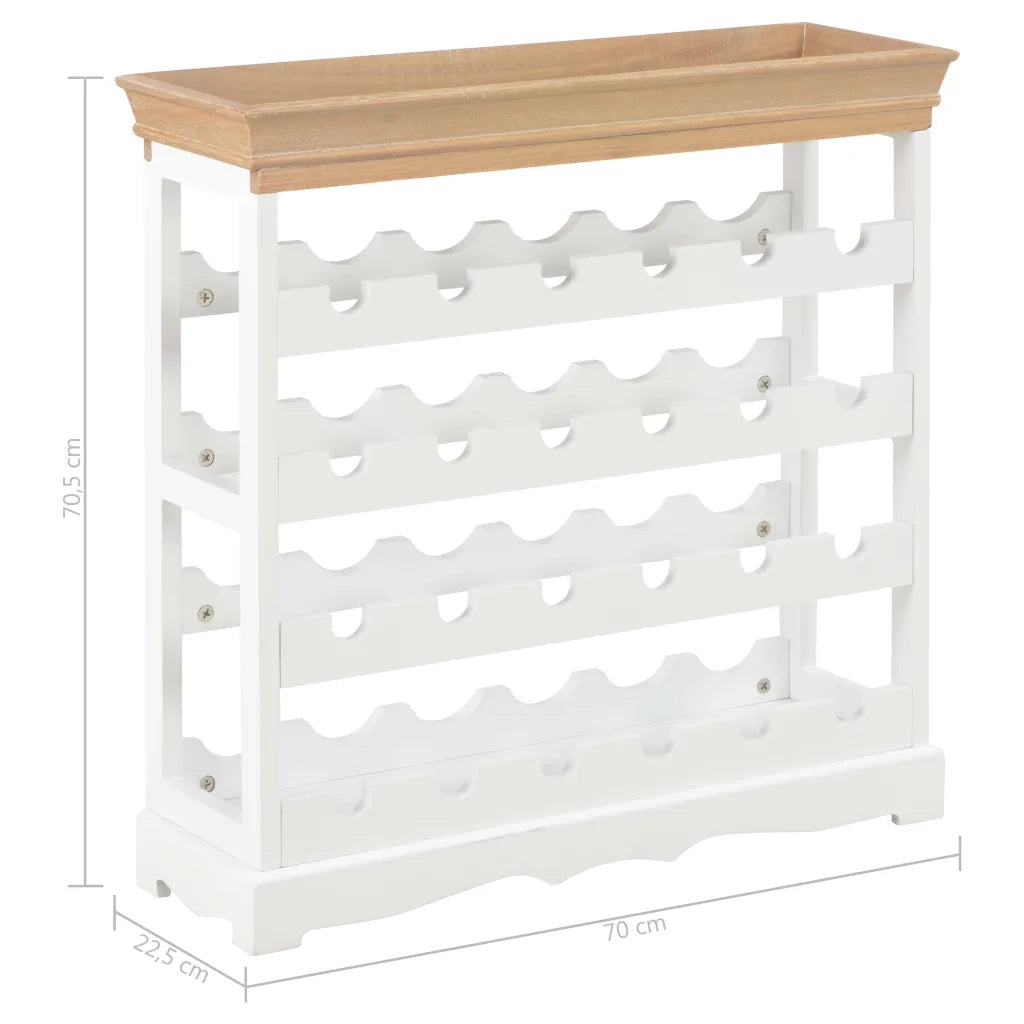 Mobile Portavini Bianco 70x22,5x70,5 cm in MDF