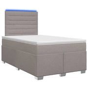 Letto box spring con materasso Tortora 120 x 200 cm Tessuto 3454842