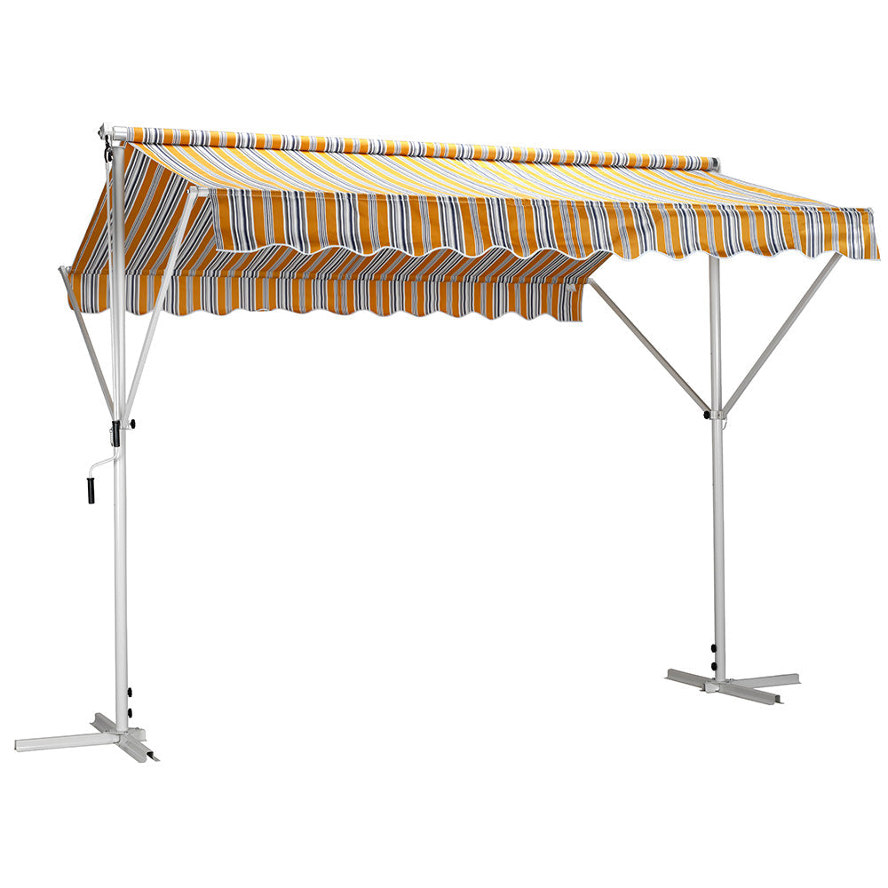 Gazebo da Giardino in Ferro 3x3m Ranieri Sun Riga Gialla