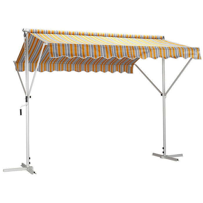 Gazebo da Giardino in Ferro 3x3m Ranieri Sun Riga Gialla