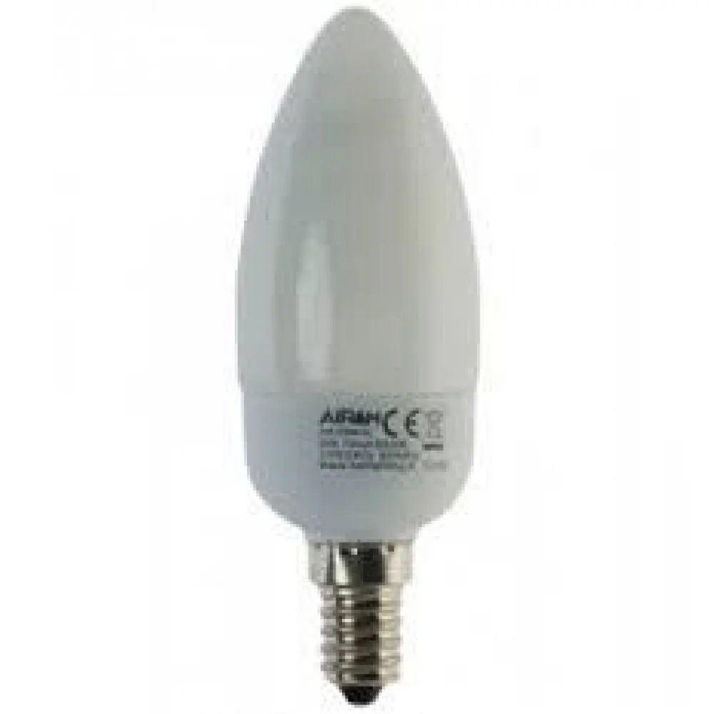 Lampada ai l.calda fluor. oliva aks7m27c e14 7w compatte decorat