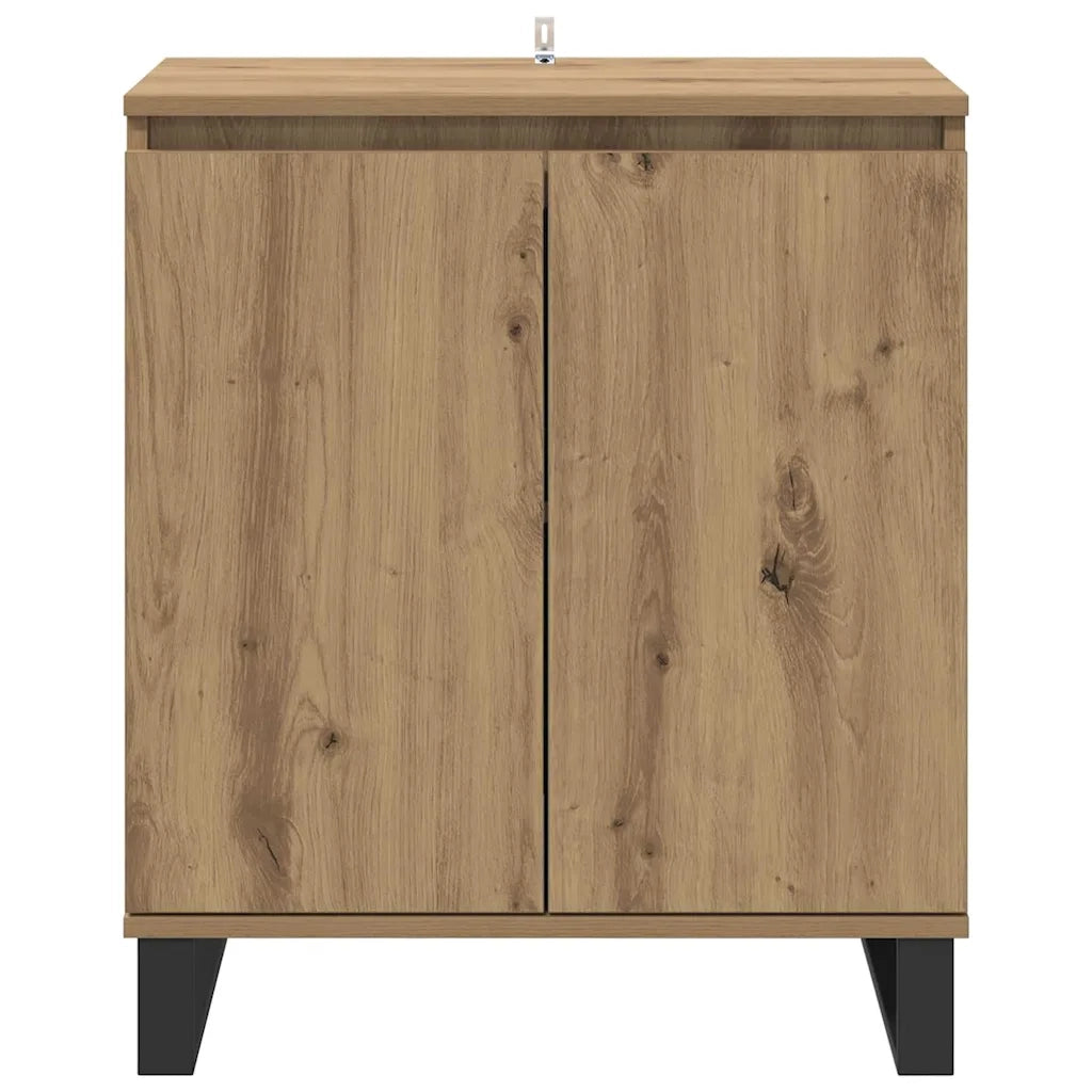 Credenza-Buffet-Armadio da cucina Rovere artigianale 60 x 35 x 70 cm Legno multistrato 544419