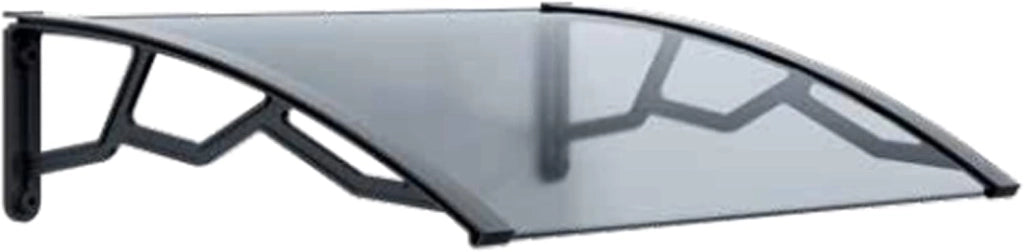 Pensilina con lastra policarbonato anti-UV trasparente alveolare 4 mm